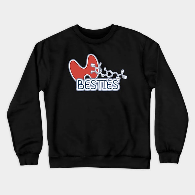 Thyroid Levothyroxine Besties Crewneck Sweatshirt by AMHKorni